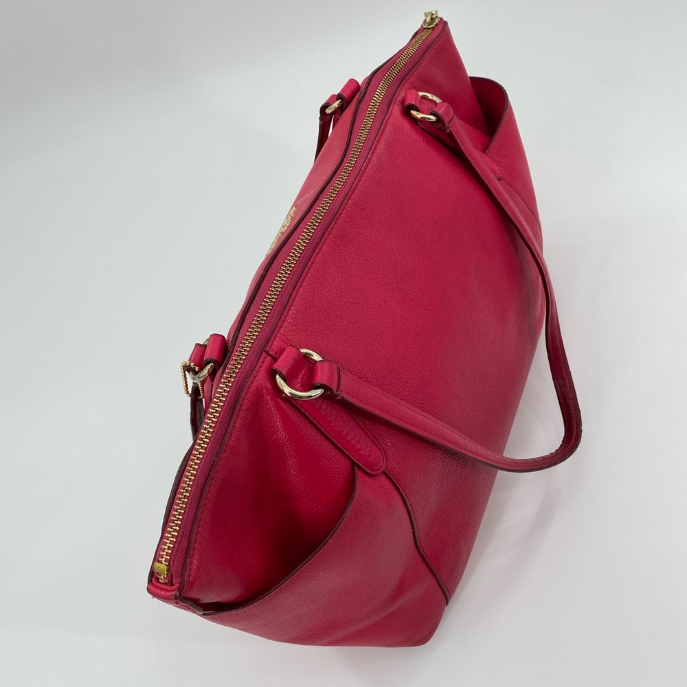 Coach Kacey ‘Fusion Pink’ Full Zip Medium Satchel - Picture 5 of 14